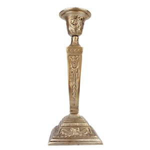 Antique Candle Holder, Brass Candle Holder, Vintage Brass Candlestick