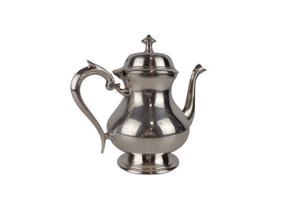 アンティークシルバーメッキティーポット - Etsy 日本