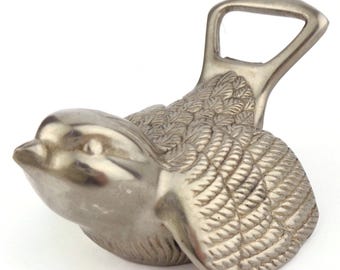 Vintage Bottle Opener Bird Shaped, Collectible Bottle Opener