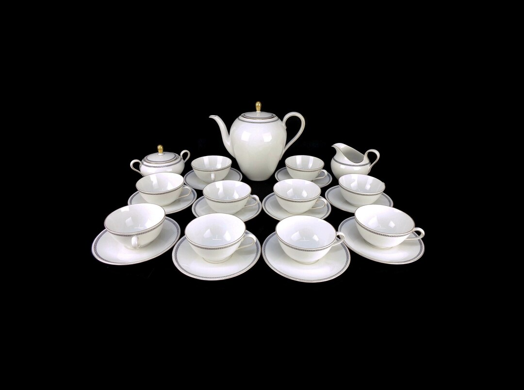 Vintage Porcelain Tea Coffee Set, Bavarian Porcelain Coffee Tea Set - Etsy