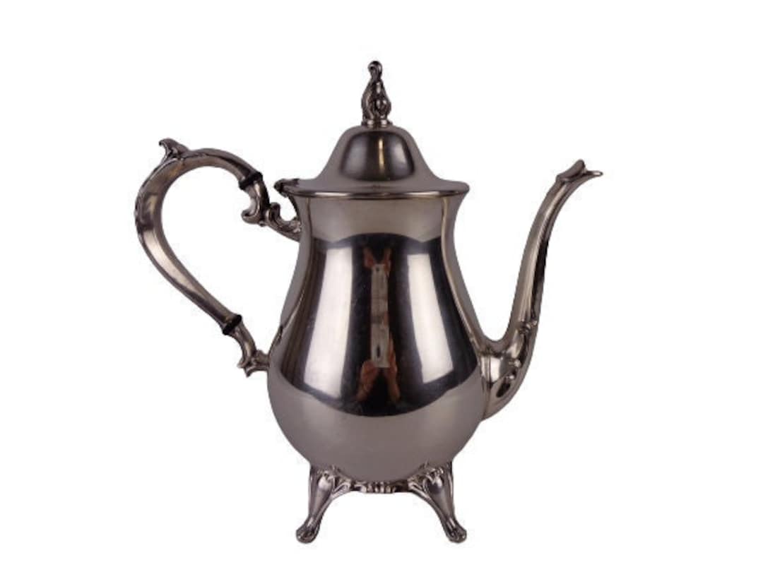 Antique Silver Plated Teapot Etsy