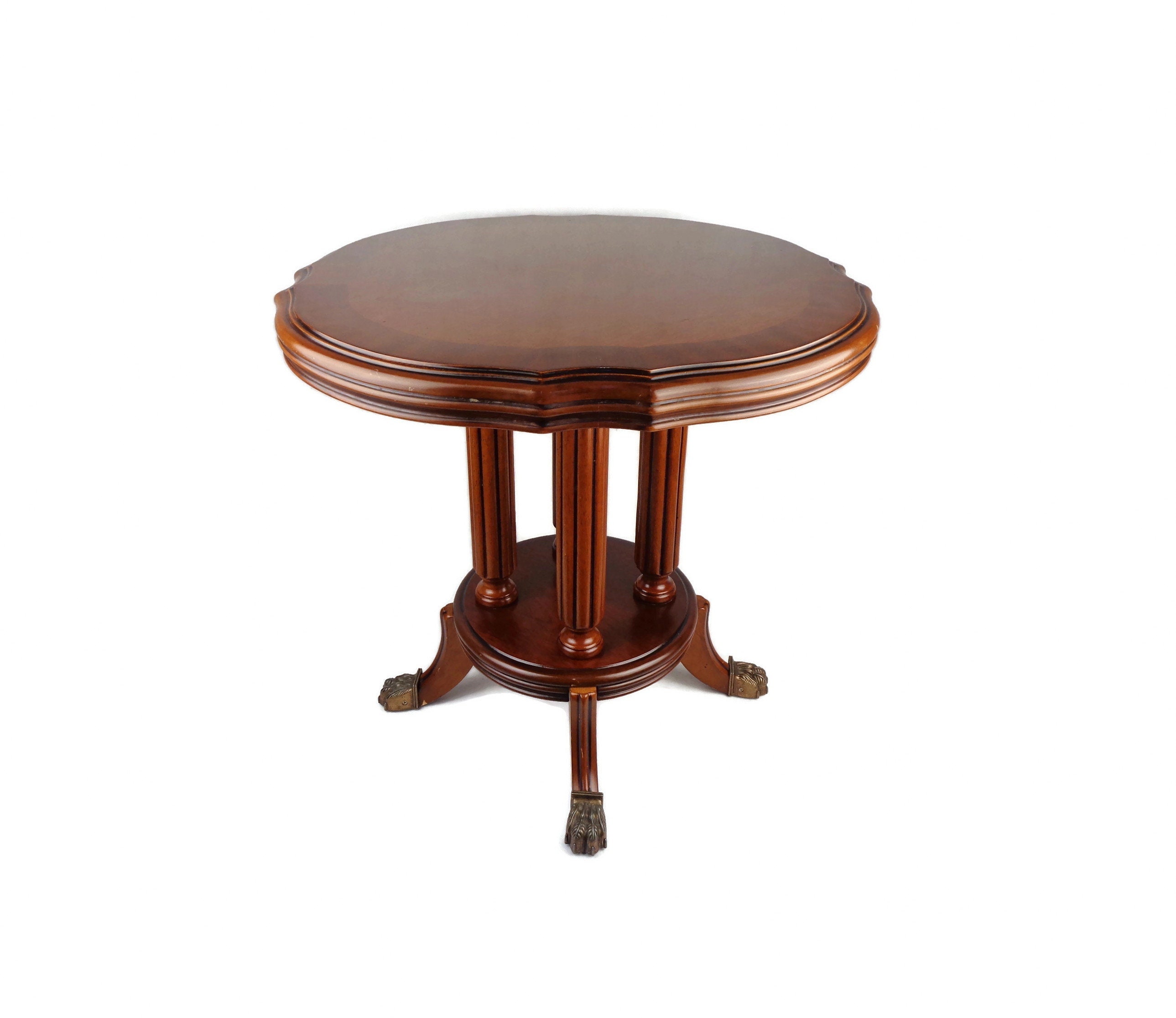 Antique Wine Table, Vintage Wooden End Table