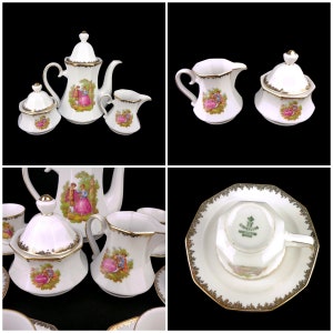Vintage Porcelain Coffee Set, Bavarian Porcelain Coffee Tea Set - Etsy