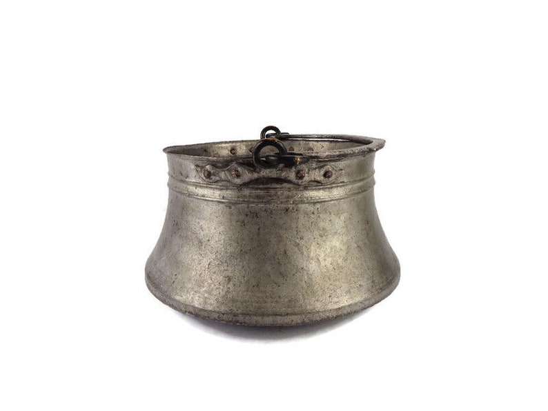Antique Copper Cauldron, Large Copper Cauldron, Hand Hammered Copper ...