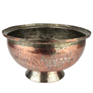 19th Century Copper Bowl, Handmade Copper Bowl, Copper Fruits Bowl