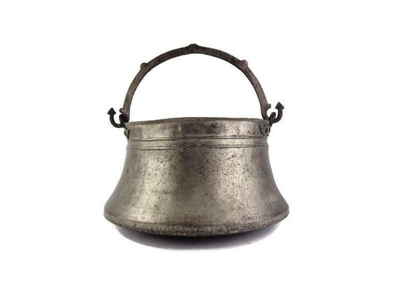 Antique Copper Cauldron, Large Copper Cauldron, Hand Hammered Copper ...