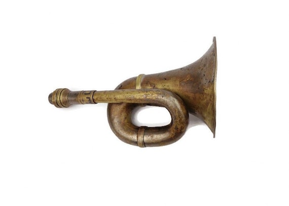 Antique Bugle, Decorative Brass Bugle 