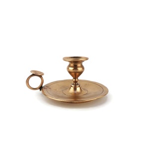 Antique Candle Holder, Bronze Candle Holder, Vintage Bronze Candlestick, Portable Candle Light
