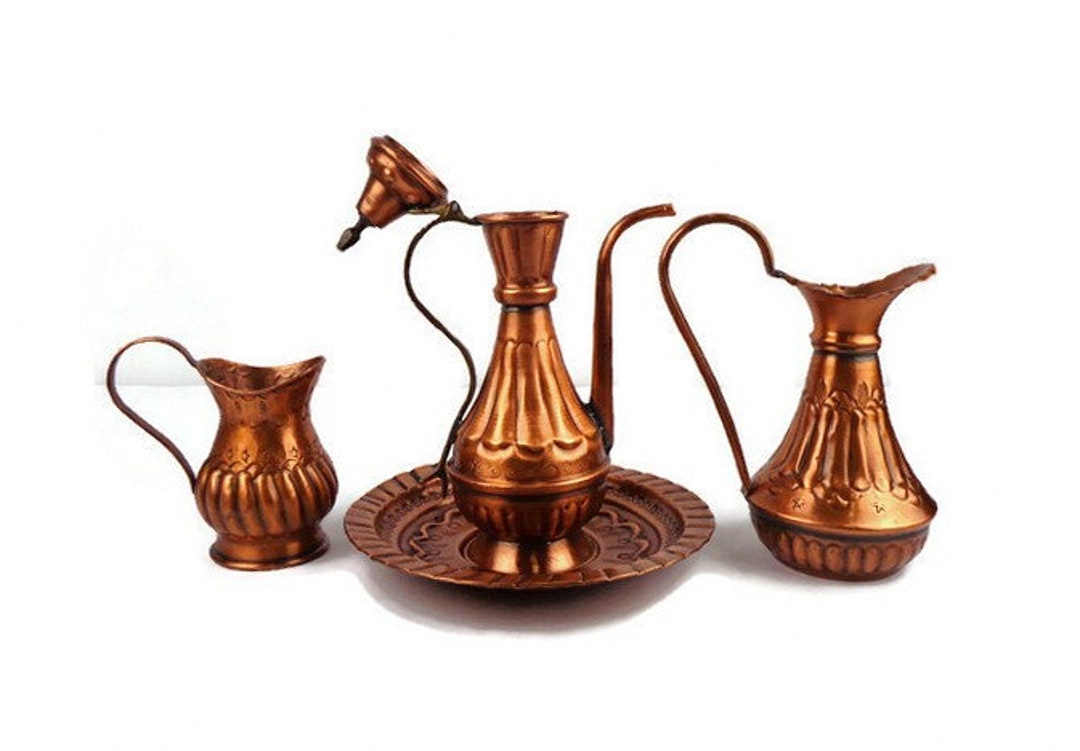 Antique Copper Coffee Set Copper Tea Set Copper Teapot With Etsy