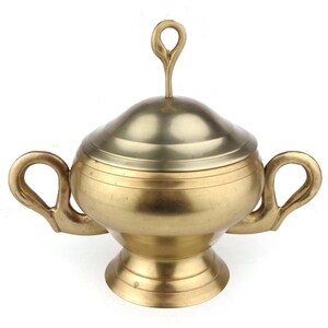 Antique Sugar Bowl, Brass Sugar Bowl