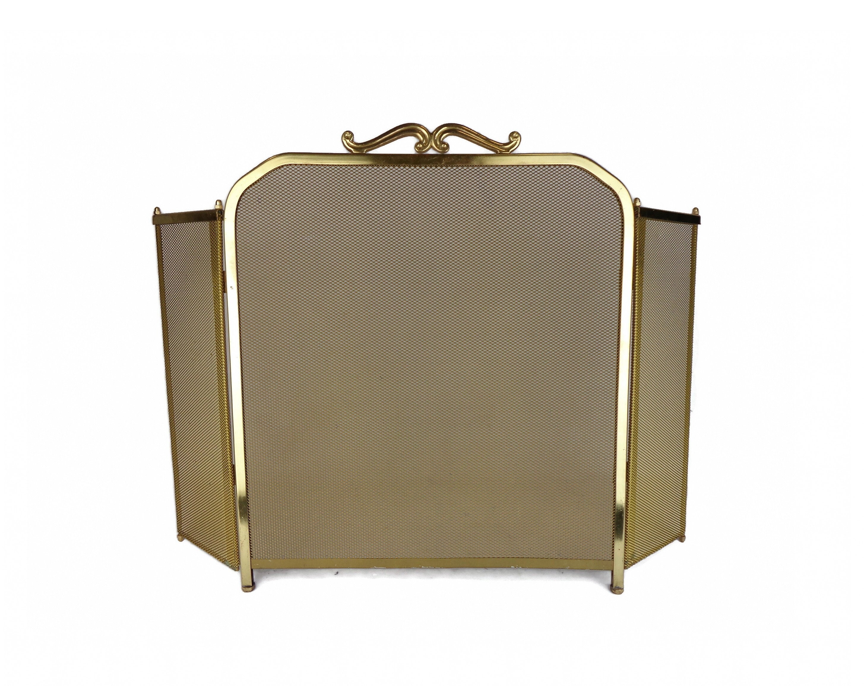 Vintage Fireplace Screen Brass Fireplace Screen Fireplace Etsy New