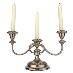 Antique Candle Holder England, Silver Plated Candlestick, Silver Plated Candelabra