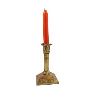 Antique Candle Holder, 20th Century Brass Candle Holder, Vintage Brass Candlestick