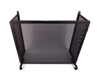 Iron Fireplace Screen, Vintage Fire Gard