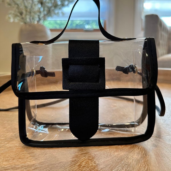 Clear Square purse | Small Clear Shoulder Purse | Stadium / Concert Approved