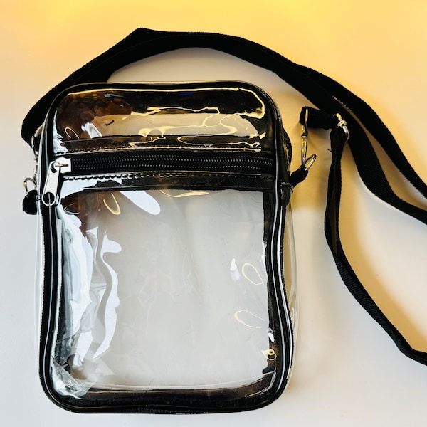 Clear Stadium Bag | Clear Shoulder Purse/Crossbody bag | Concert Approved