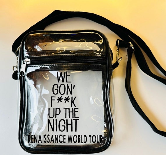 Clear Nylon Stadium Crossbody Bag Concert Clear 