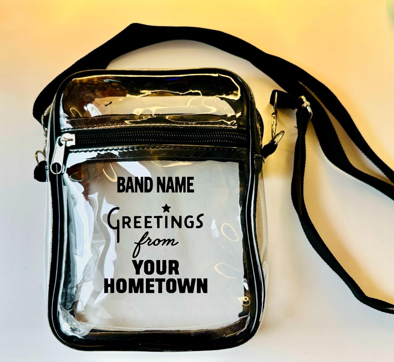 Sling Bag Places And Faces Transparent Bag See-through Clear