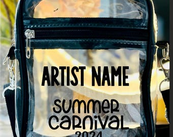 Clear Crossbody Bag Concert Stadium Approved Small Clear Purse Summer Carnival Etsy