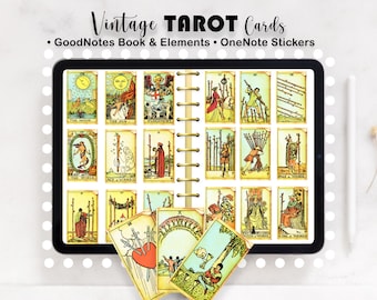 Vintage Tarot Stickers: GoodNotes & OneNote (Digital)