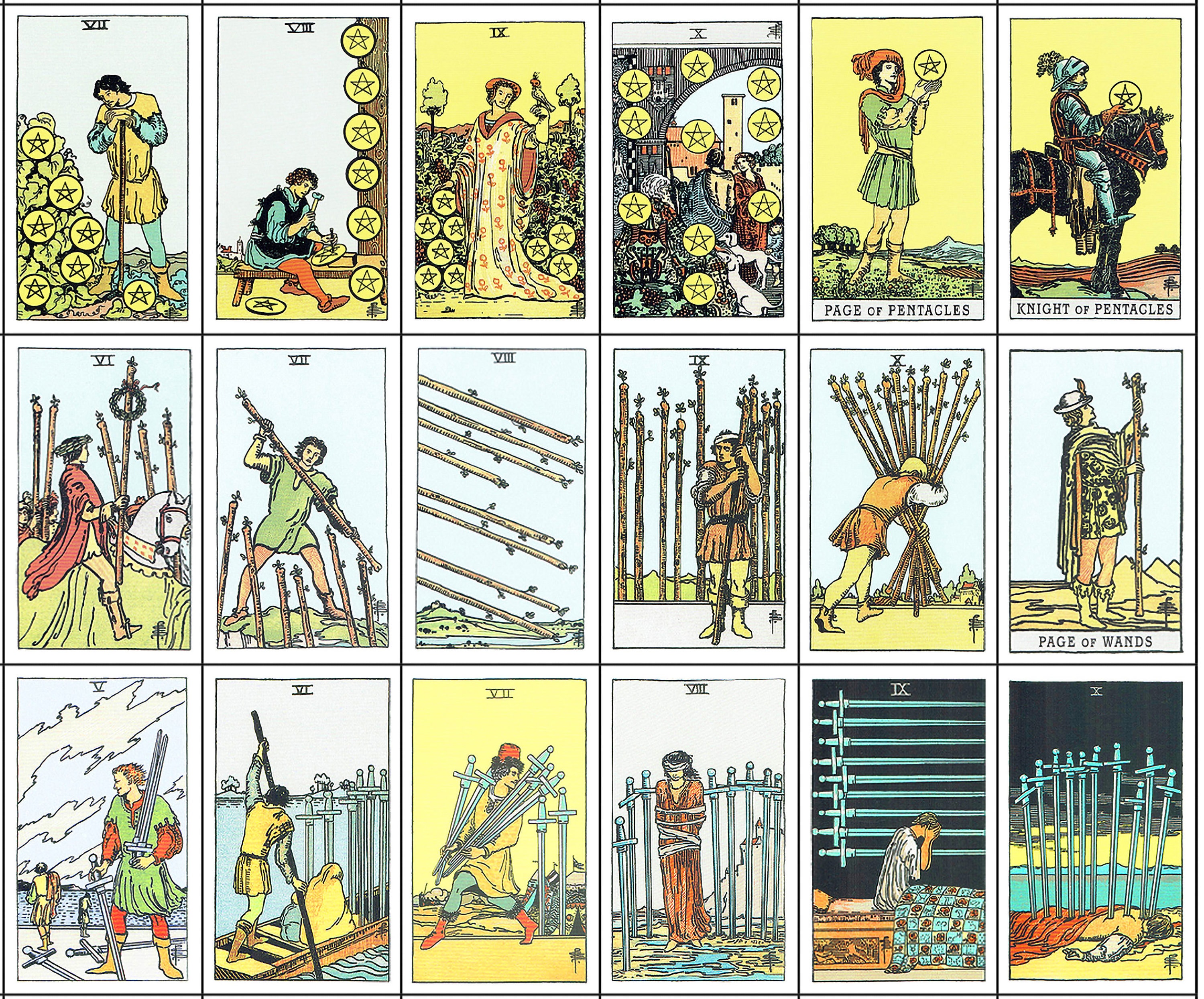 Tarot Stickers, Printable Tarot Journaling, Instant Download, Miniature ...