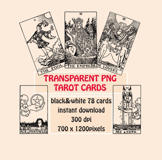 forhold blande Vidunderlig Tarot Cards PNG Printabletransparent Backgroundall 78 - Etsy
