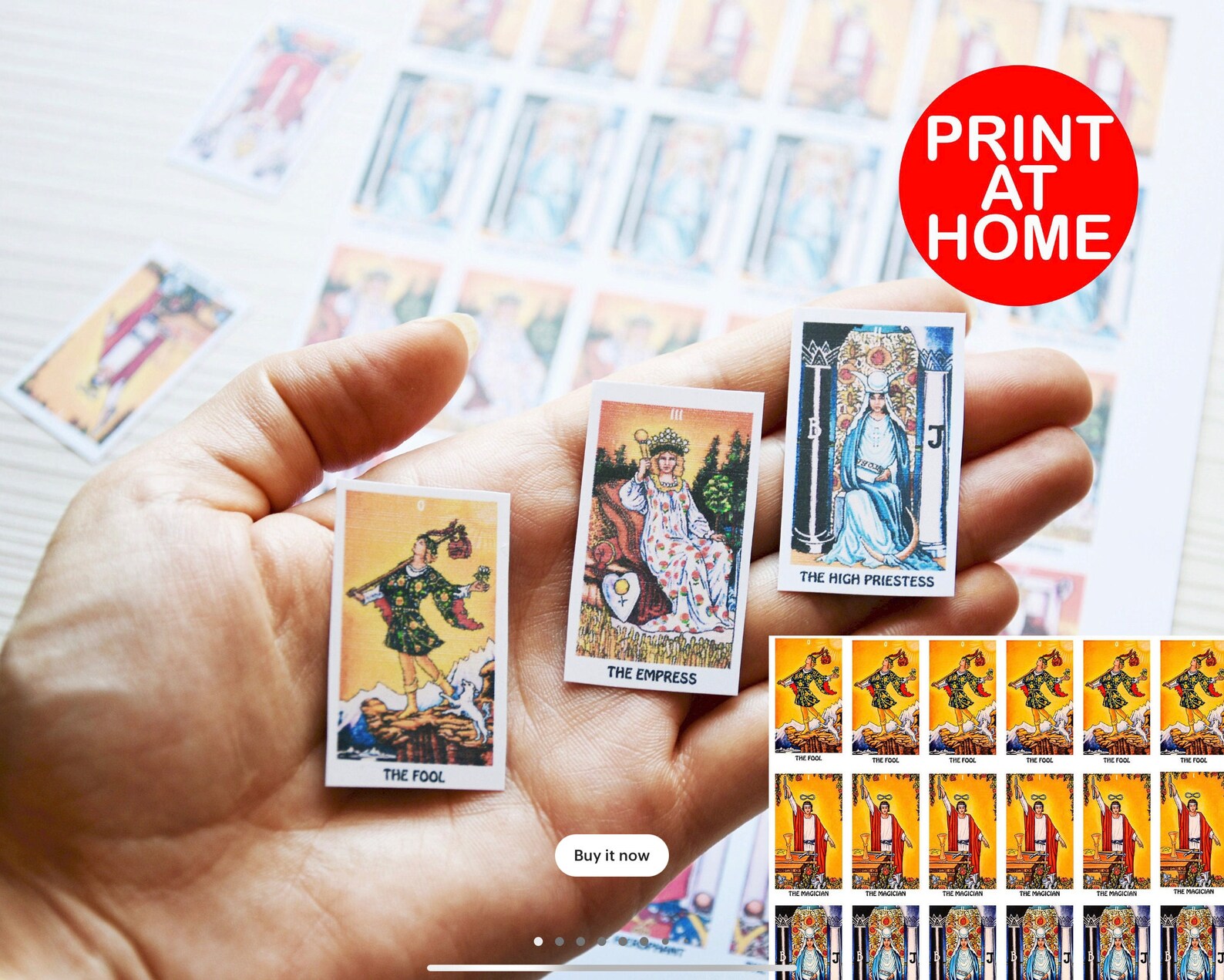 All Tarot Printable Files in Shop, Printable Tarot Cards, Tarot ...