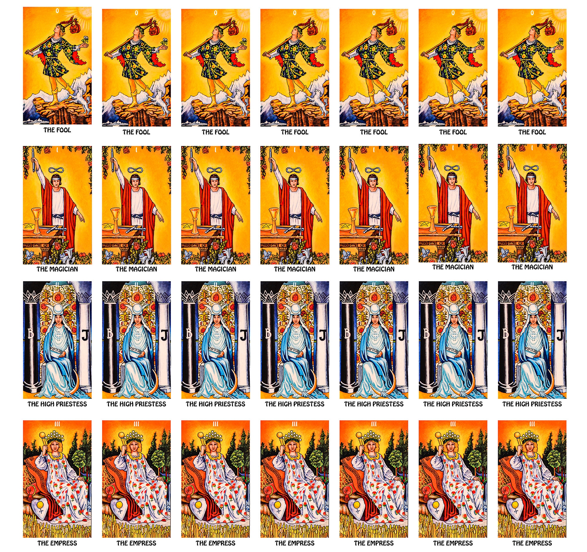 PRINTABLE Tarot Stickers Tarot Journaling Instant Download - Etsy