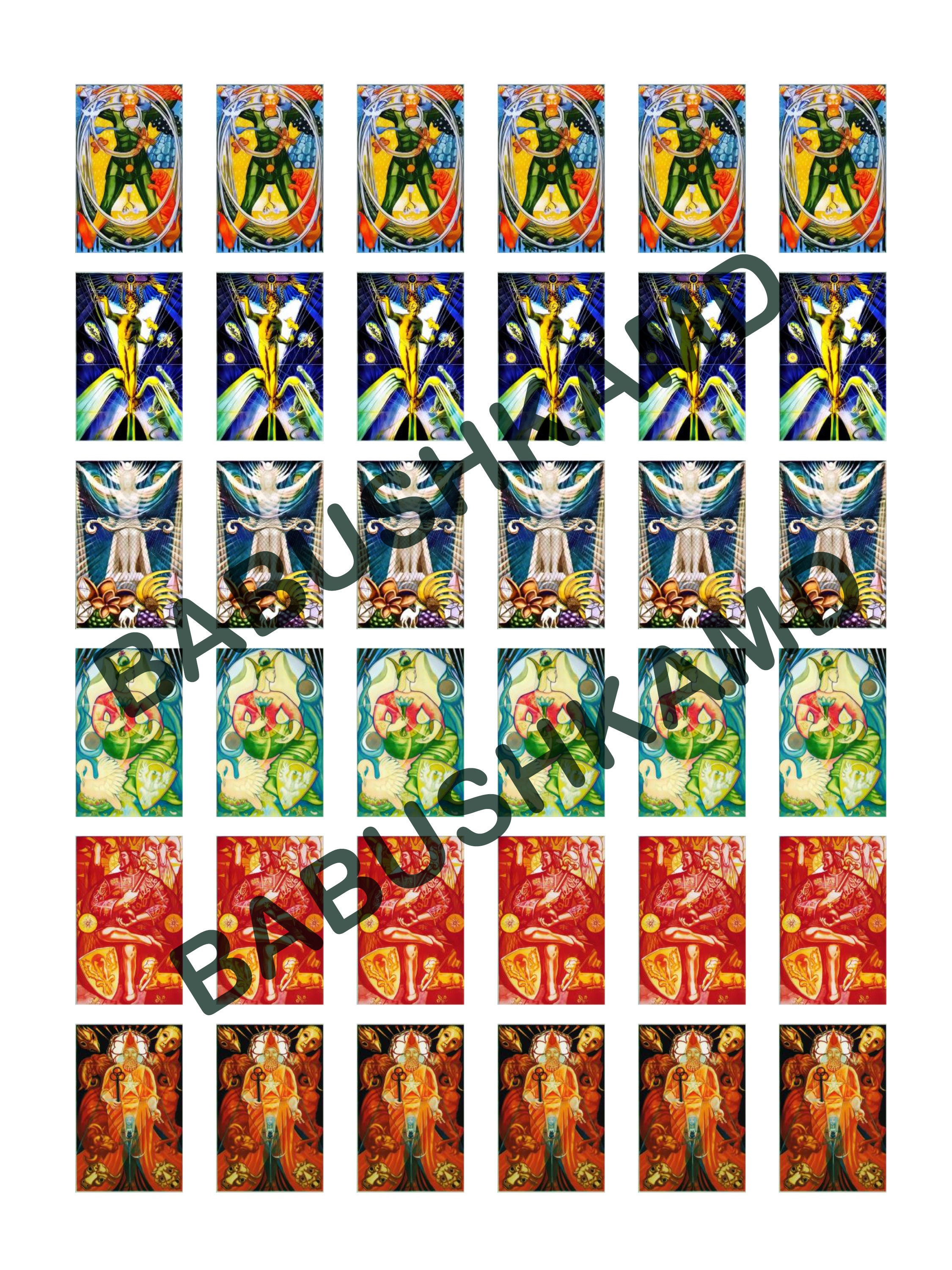 Printable Mini Tarot Major Arcana Stickers (0.75 x 0.45 inches), Tarot  Journal Stickers