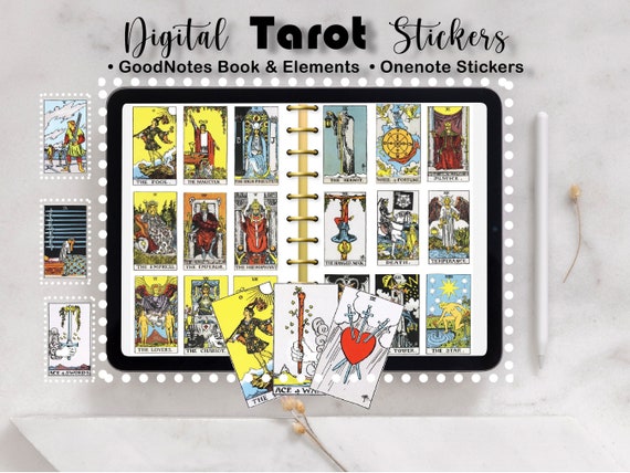 Mini Digital Tarot Stickers, Goodnotes Tarot Sticker Book, Tarot Sticker  Elements, Onenote Tarot Stickers, Digital Tarot Cards 