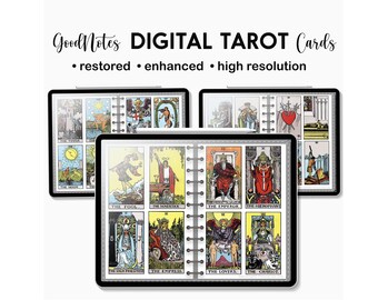 Digital Tarot Cards: GoodNotes Journal Stickers (Digital Download)