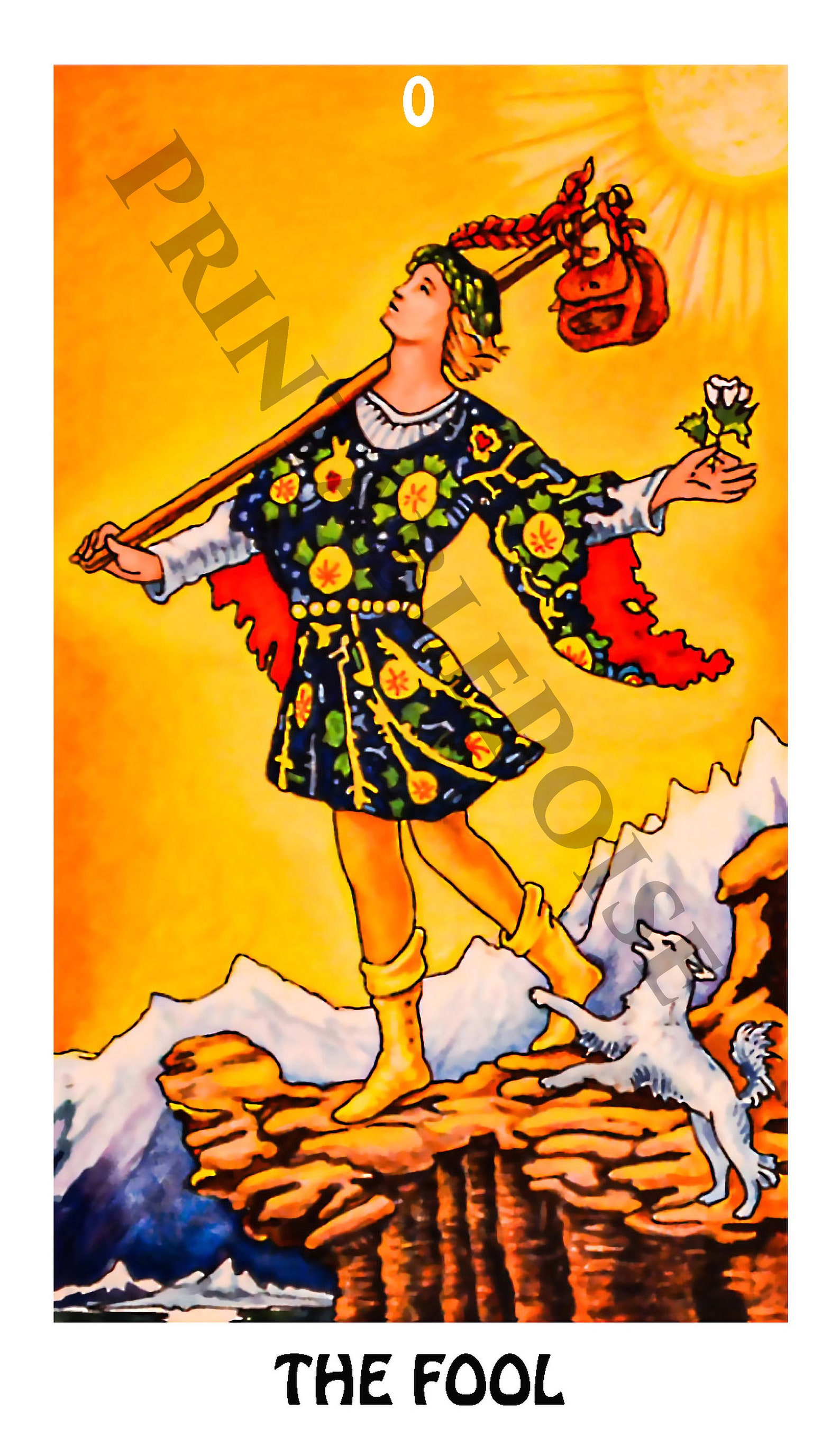 Printable Tarot Cards, Major Arcana, 22 JPG Files, Digital Print ...