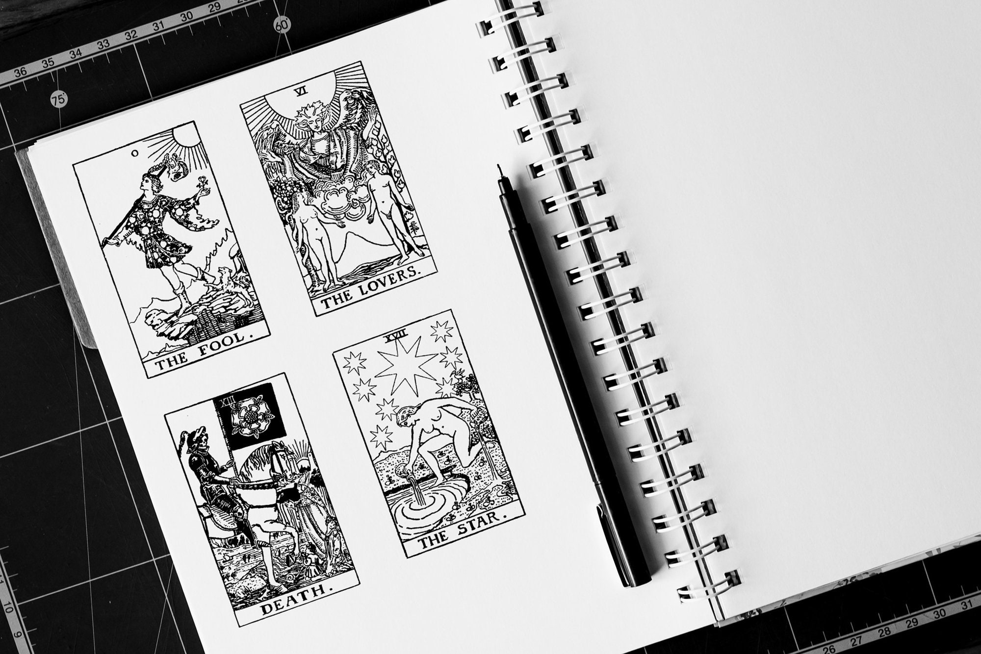 Tarot Cards, PRINTABLE Deck, High Resolution PNG, Transparent ...