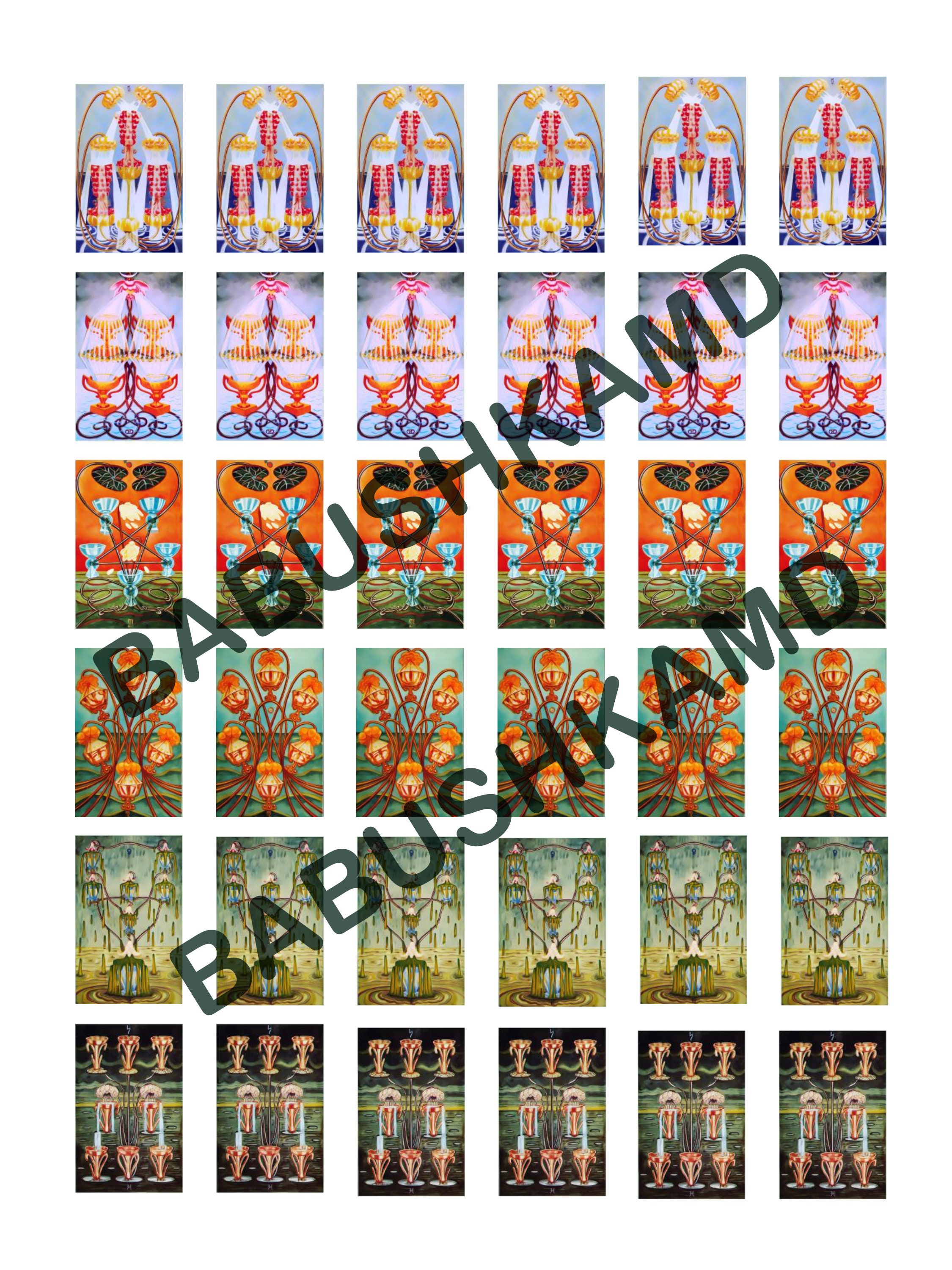 Mini Tarot Card Stickers 22 Major Arcana tarot Printable Cards Sticker cute  Mystic Sticker DIY Tarot Journal Printable Planner Stickers 