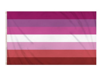 Lesbian Pride Flag LGBTQ+ Large Pride Lipstic Lesbian Flags Polyester with Brass Grommets 3Ft X 5Ft