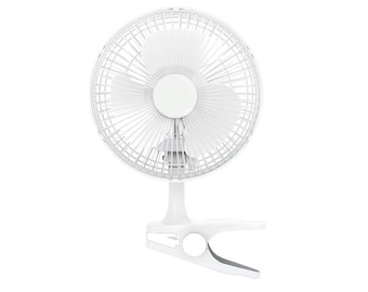 iPEAK 6 Inch Clip on Fan Small Desk Fan Mini Portable 6’’ Fan For Home, Office Desk Two Speed Clip Fans