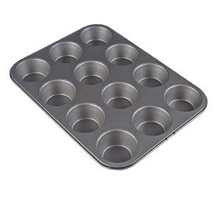 Muffin Tray Non Stick Carbon Steel Cupcake Bakvorm Muffin blik muffins Trays pannen Pack of 1