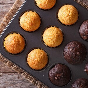 Muffin Tray Non Stick Carbon Steel Cupcake Bakvorm Muffin blik muffins Trays pannen afbeelding 6