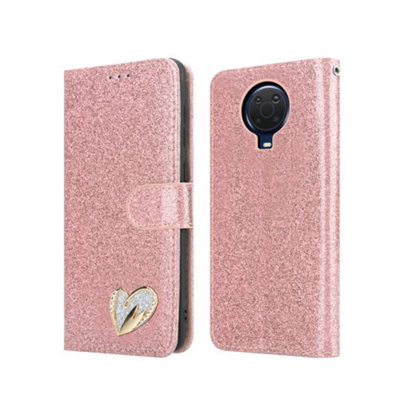 Für Nokia G10 Hülle (6.52'') Glänzendes Leder Bling Glitter Book Flip Stand Kartenhülle Schutzhülle für NOKIA G10 Phone