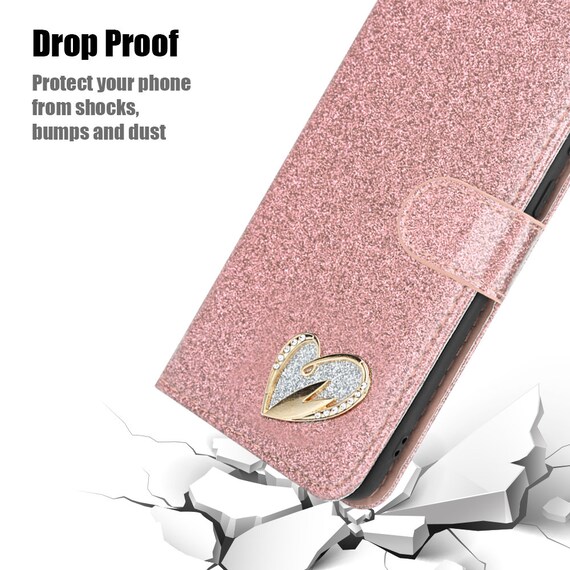 For Samsung Galaxy A12 Case Shiny Leather Bling Glitter Book Etsy Uk