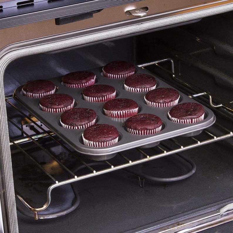 Muffin Tray Non Stick Carbon Steel Cupcake Bakvorm Muffin blik muffins Trays pannen afbeelding 5