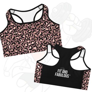 Sports Bra &quot;ROSE LEOPARD&quot;