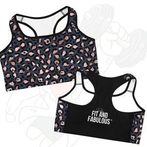 Sports Bra &quot;DEEP BLUE LEOPARD&quot;