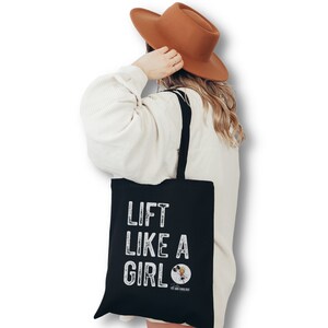 Medium &quot;LIKE A GIRL&quot; Tote Bag