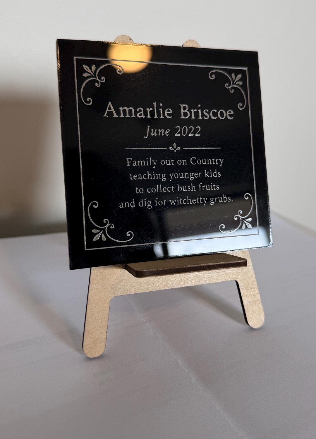 Art Gallery Sign, Art Placard, Museum Card, Acrylic Artwork Label ...