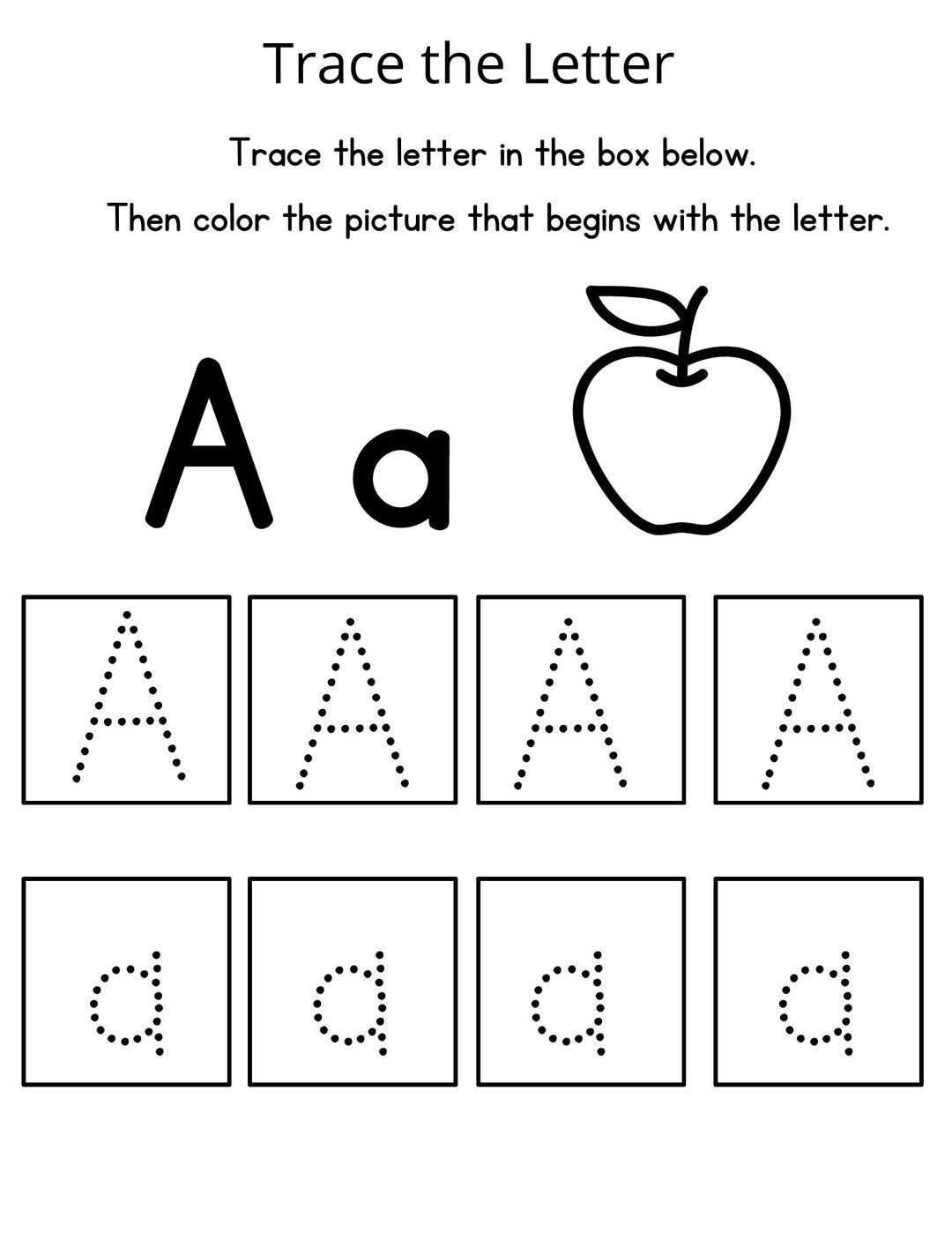 Uppercase and Lowercase Alphabet Tracing - Etsy