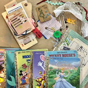 Little Golden Book junk journal kit vintage and newer