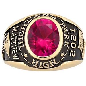Men's Traditional Birthstone Class Ring