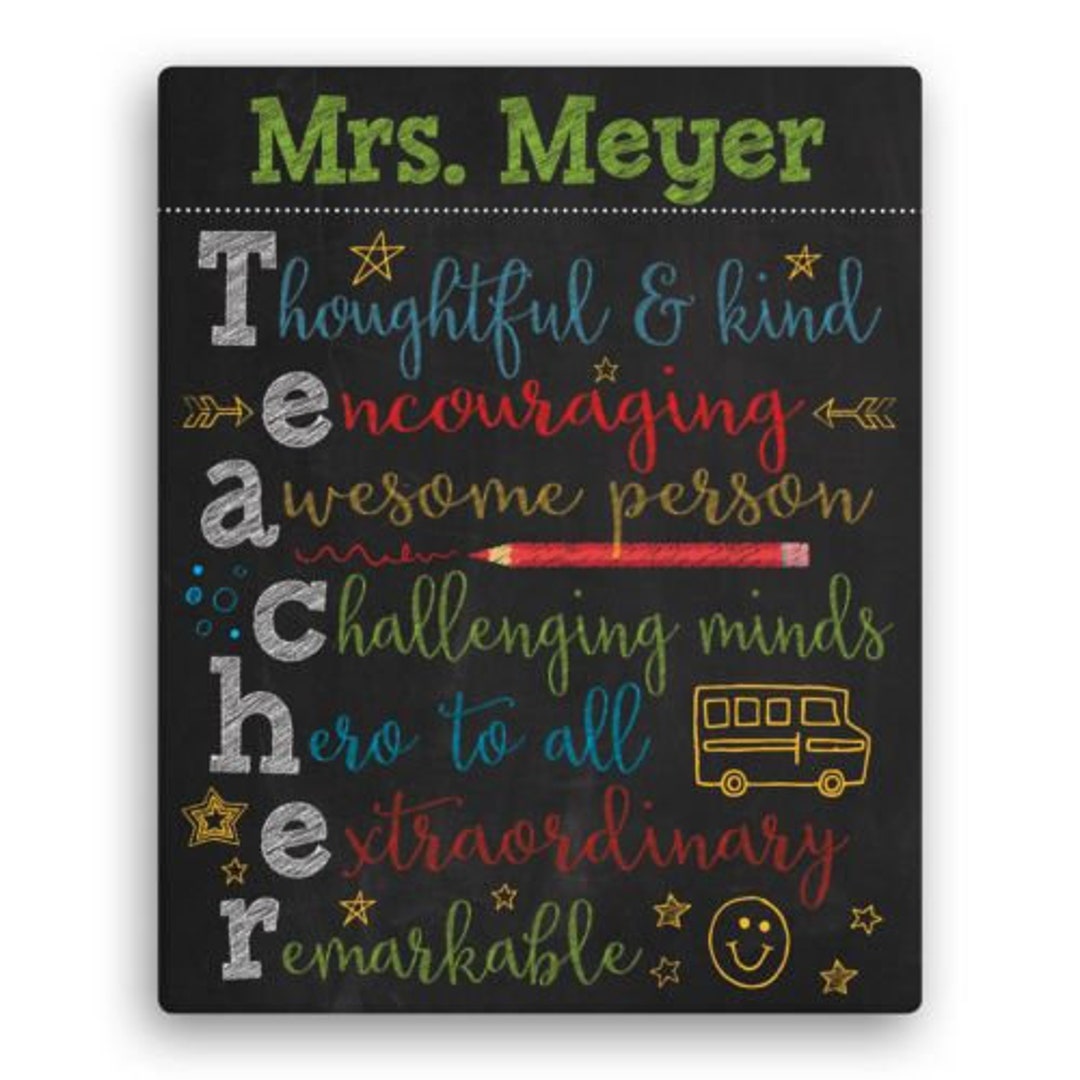 Teachers Are Special Personalized 11x14 Canvas Personalized - Etsy