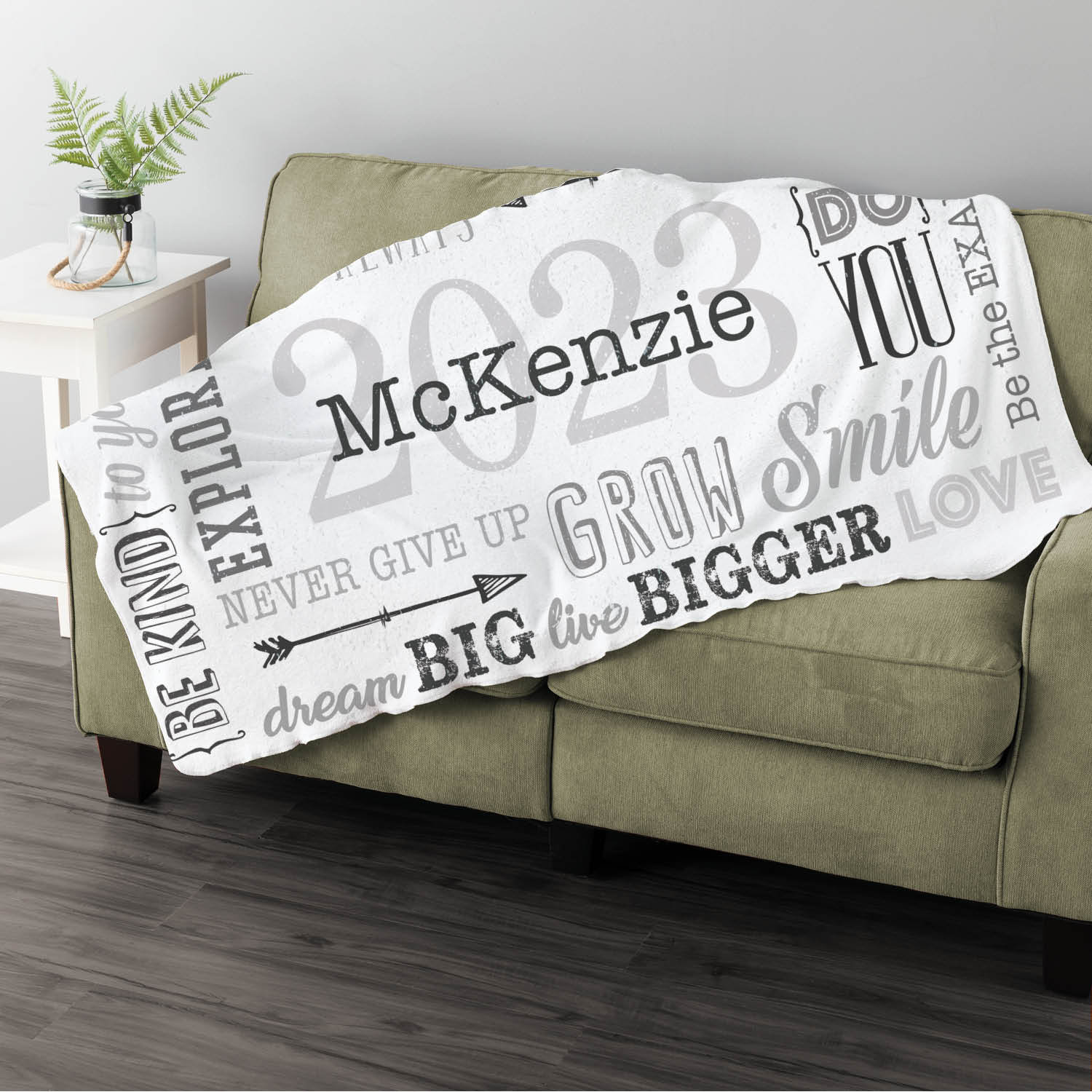 Inspirational Words Graduate Personalized Fuzzy Throw Blanket - Etsy Canada